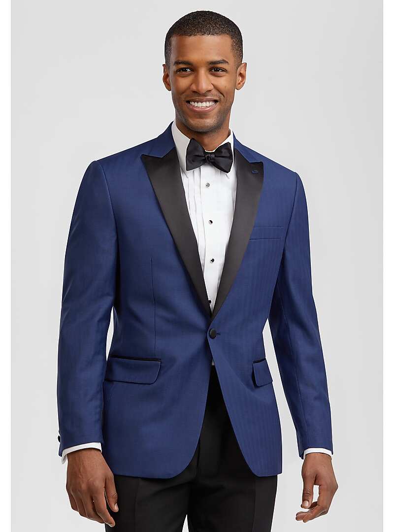 Jos. A. Bank Tailored Fit Herringbone Formal Dinner Jacket Big & Tall