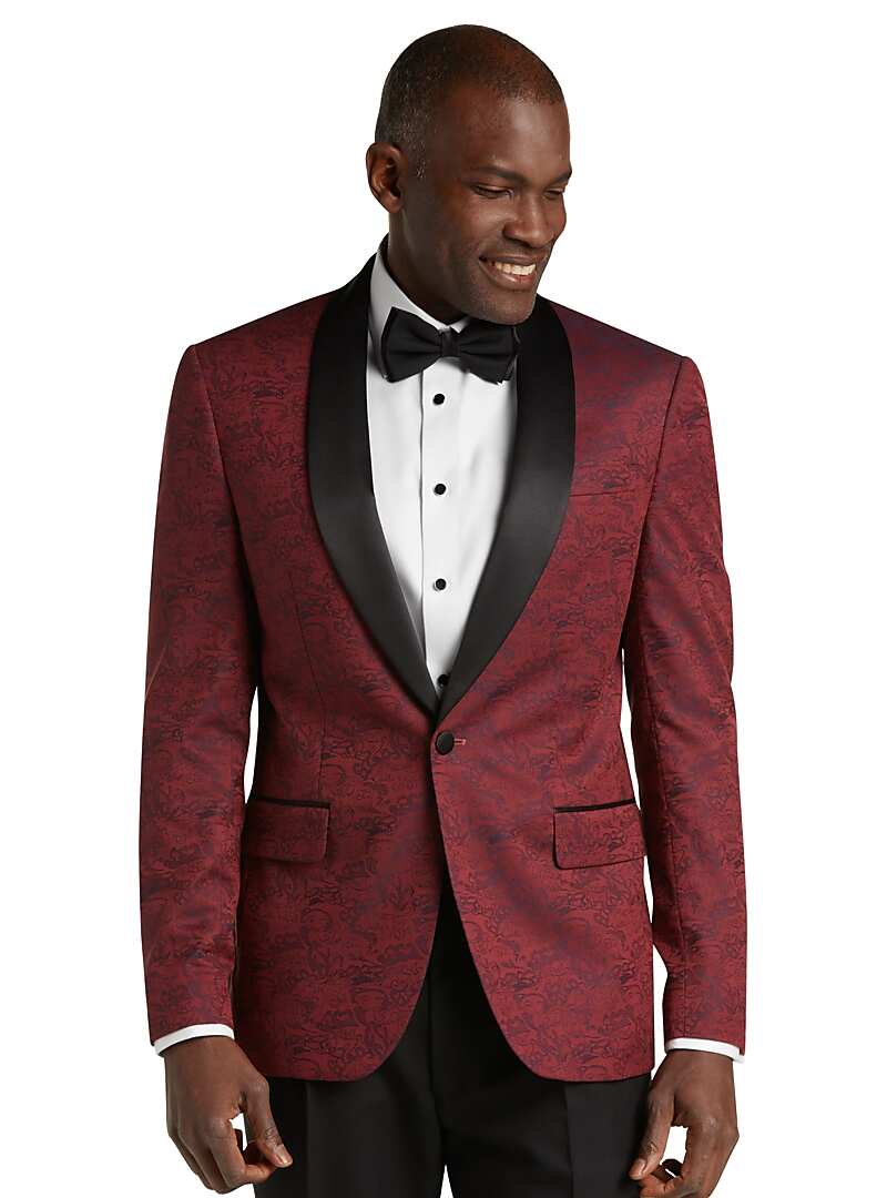 Jos. A. Bank Slim Fit Tonal Floral Formal Dinner Jacket - Slim Fit Sportcoats | Jos A Bank