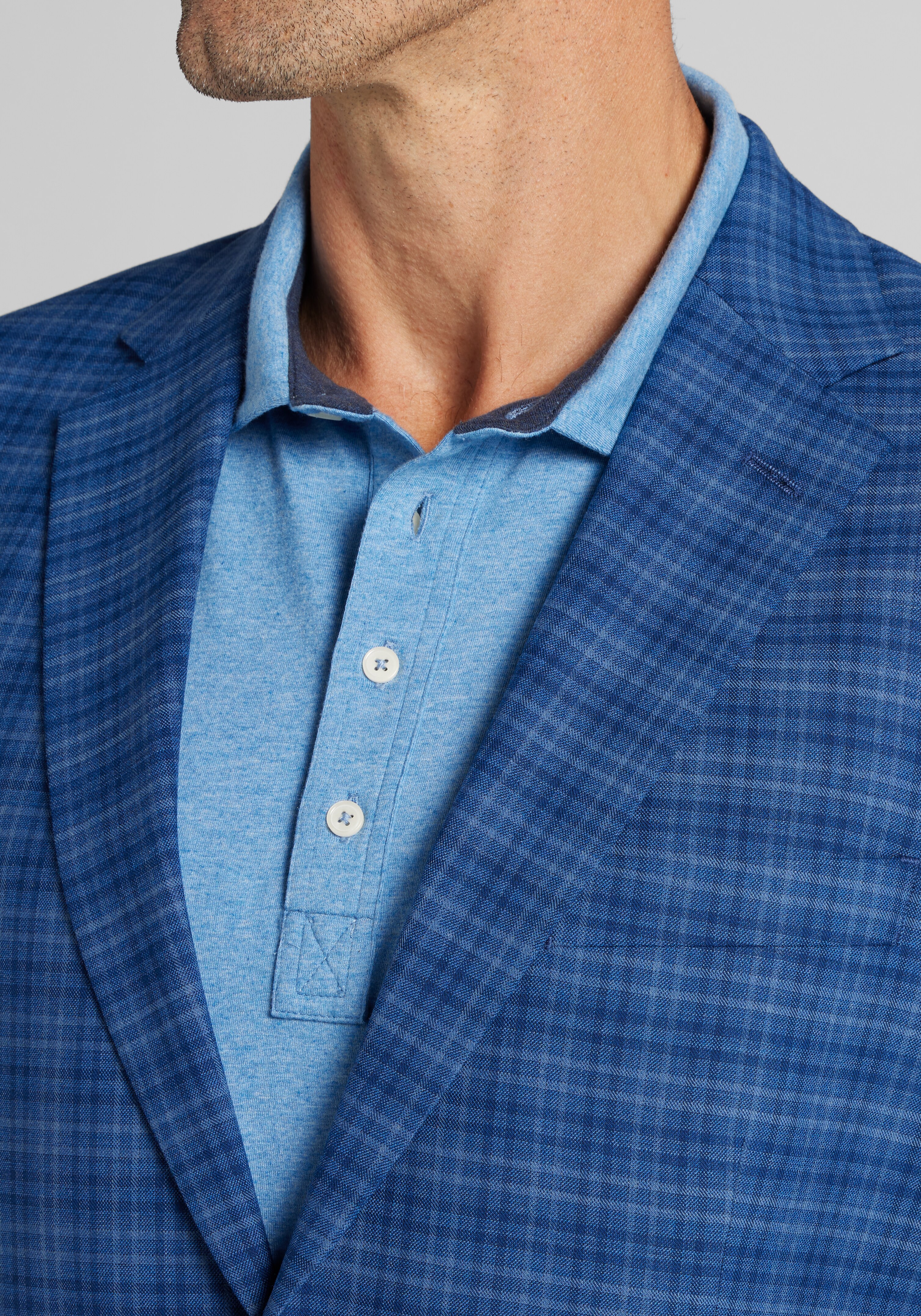 Jos. A. Bank Traditional Fit Plaid Comfort Stretch Sportcoat - Big & Tall CLEARANCE