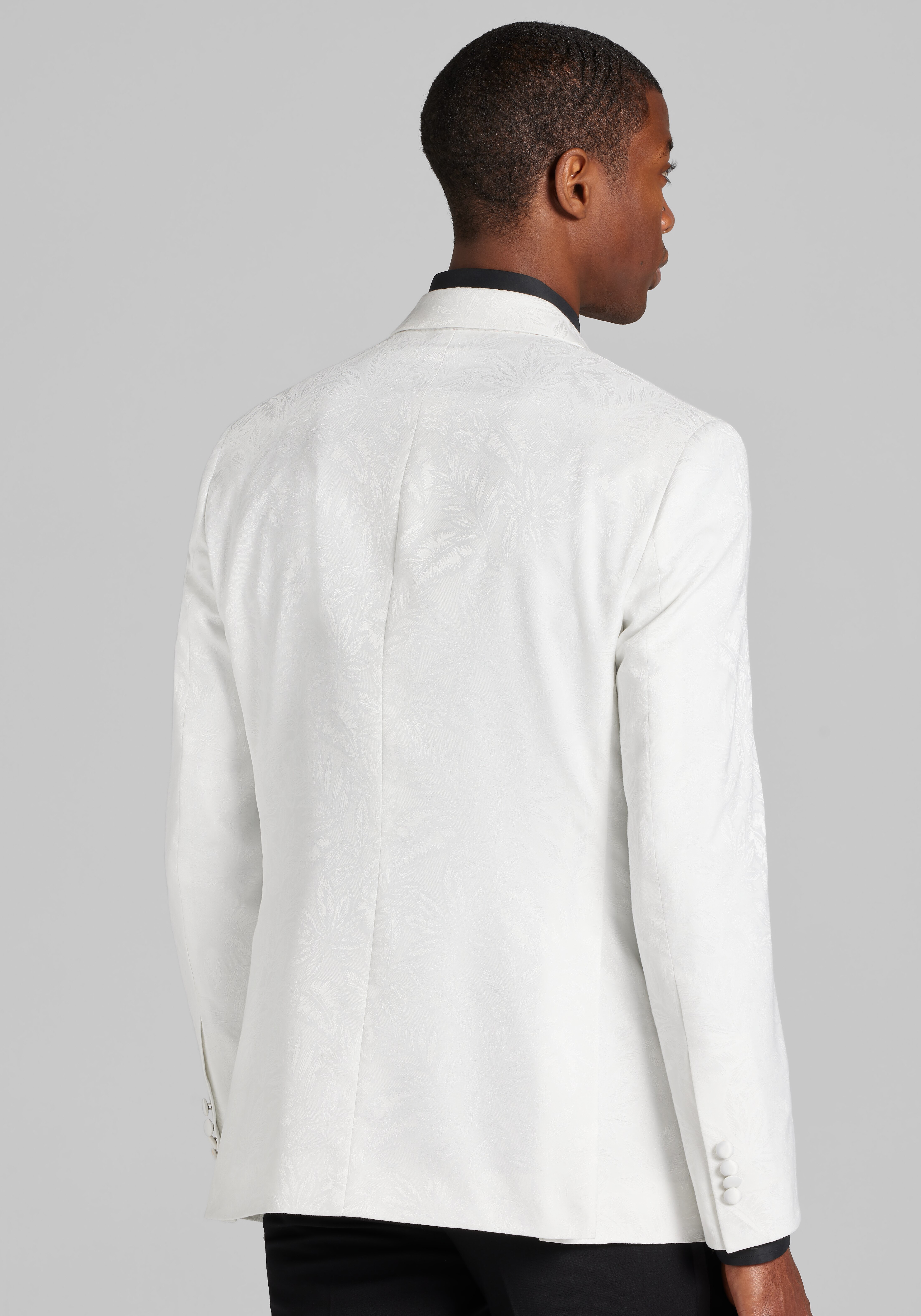 Jos. A. Bank Tailored Fit White Palm Dinner Jacket CLEARANCE