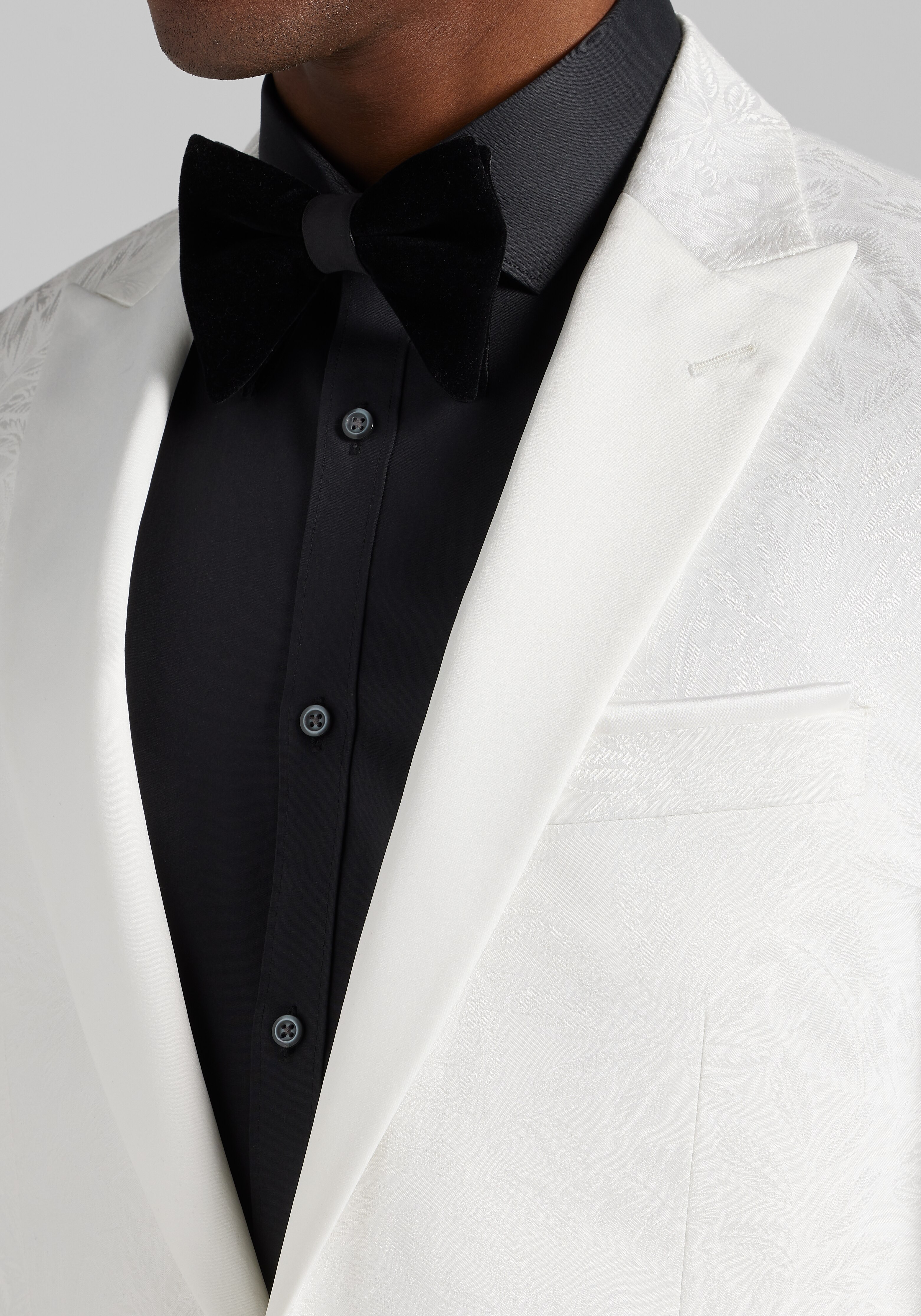 Jos. A. Bank Tailored Fit White Palm Dinner Jacket CLEARANCE