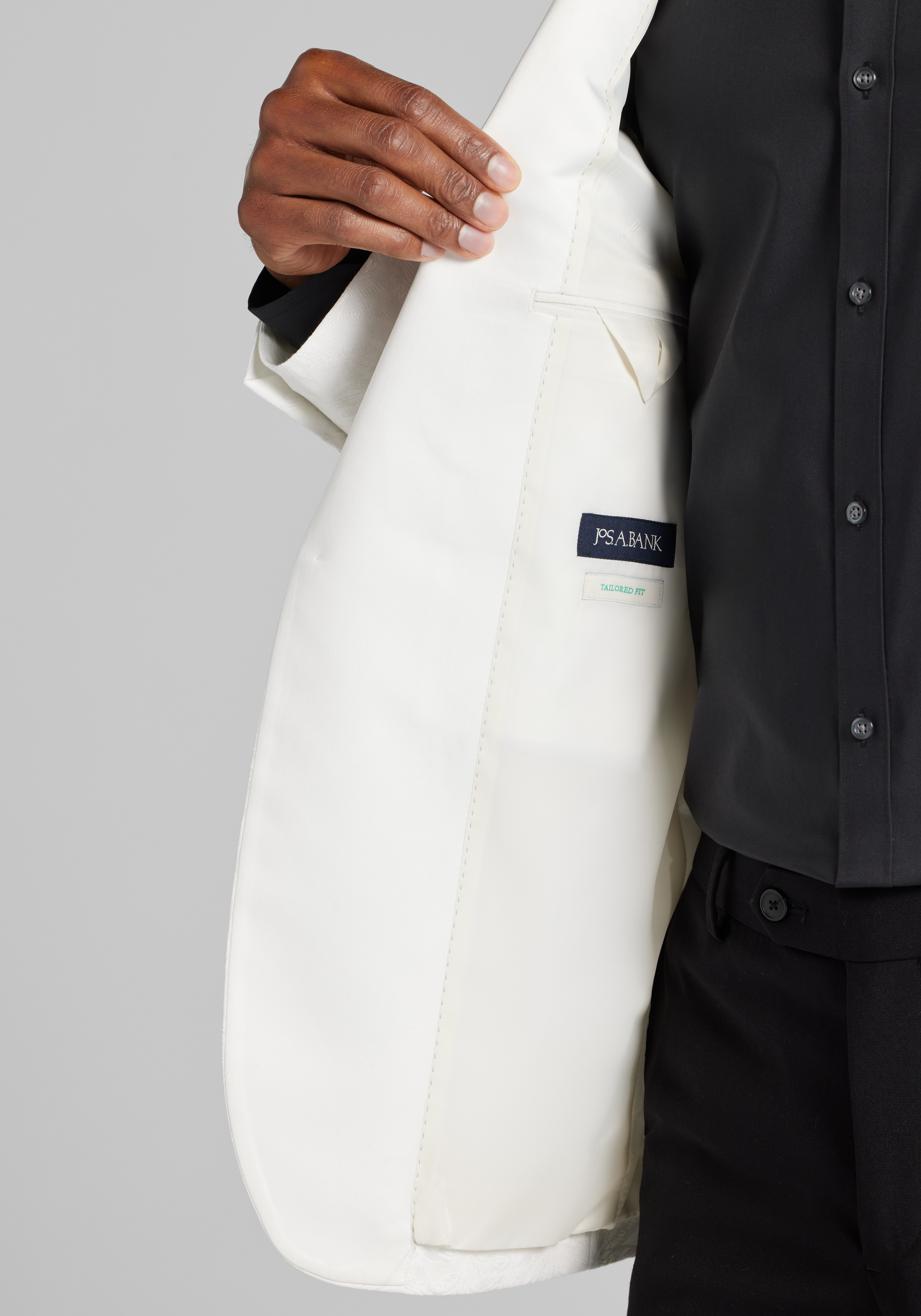 Jos. A. Bank Tailored Fit White Palm Dinner Jacket CLEARANCE