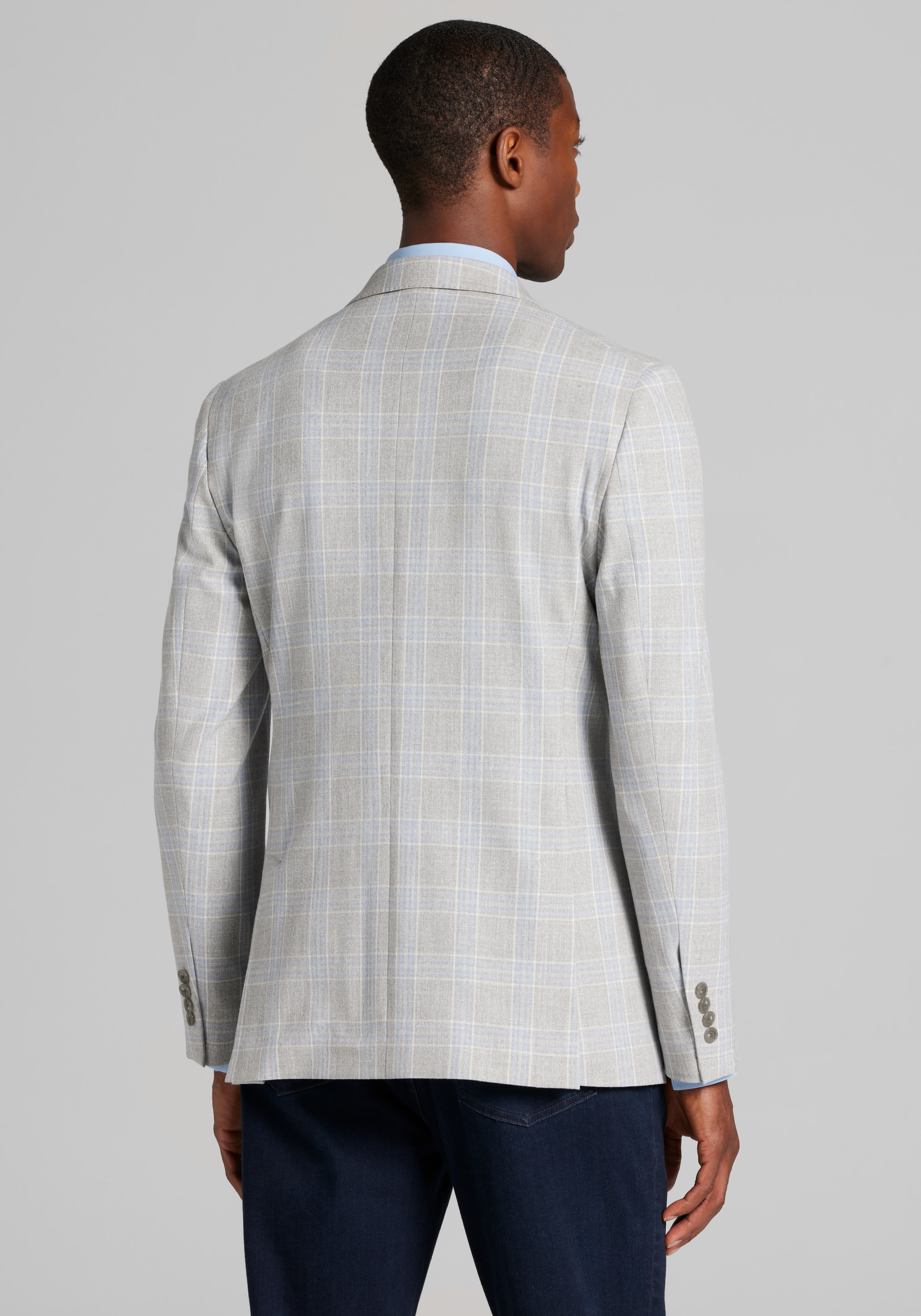 Jos A. Bank Comfort Stretch Slim fit Plaid Sportcoat CLEARANCE