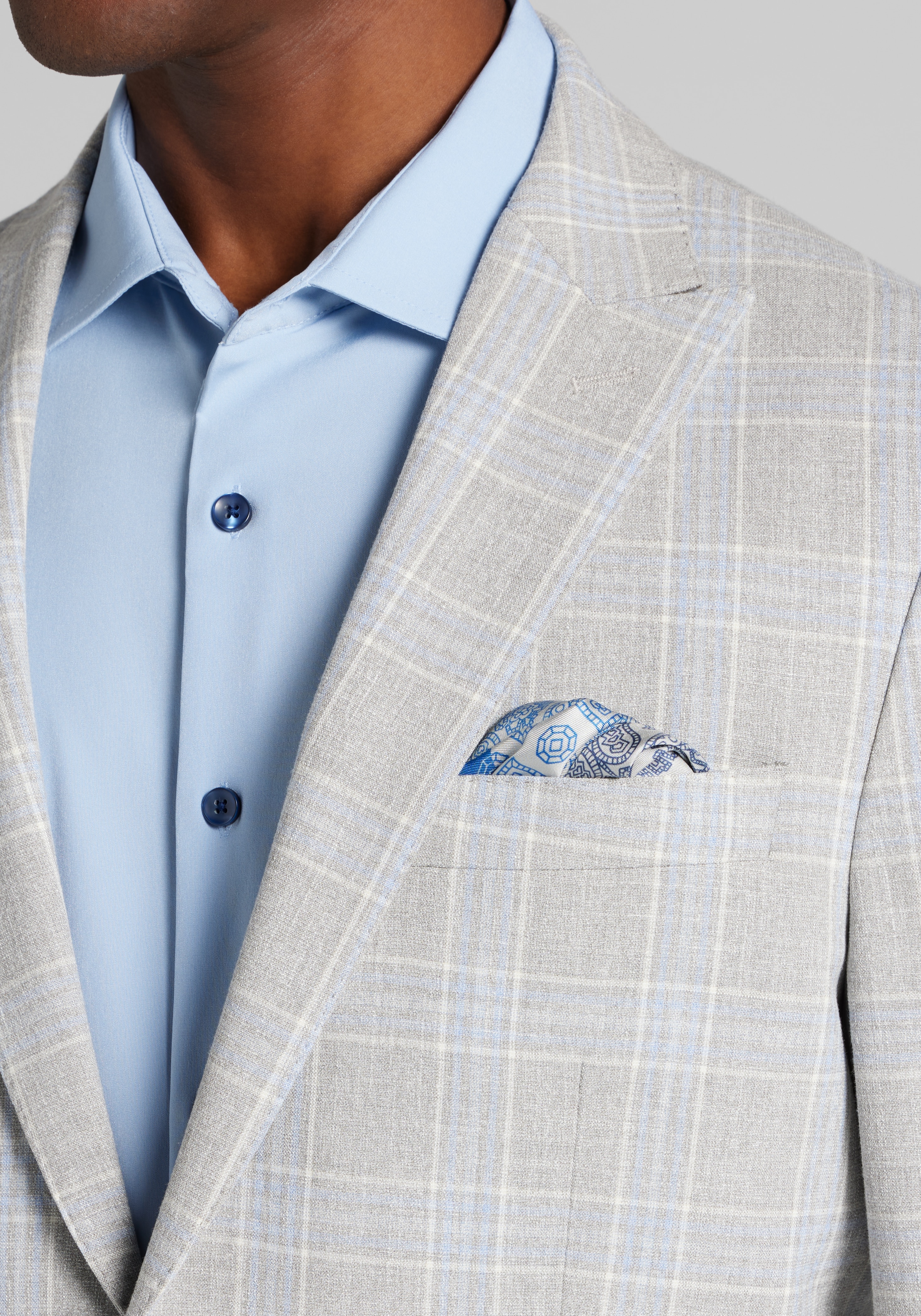 Jos A. Bank Comfort Stretch Slim fit Plaid Sportcoat CLEARANCE