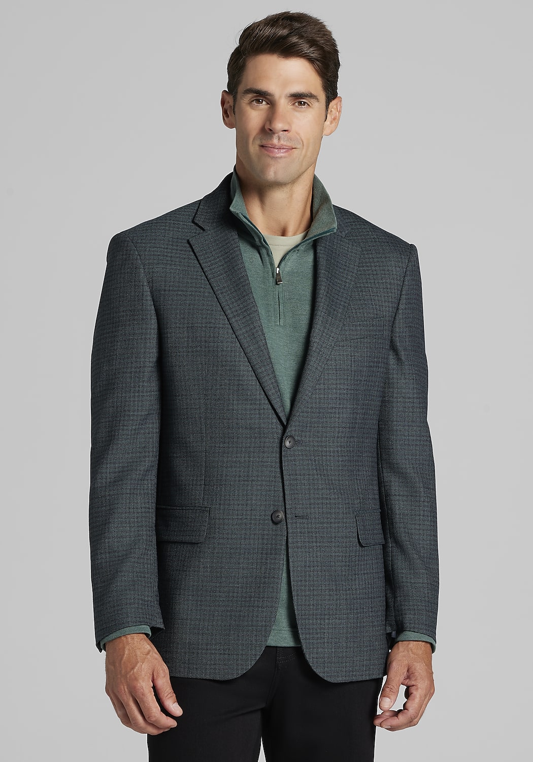 Traveler COOLMOTION Tailored Fit Check Sportcoat