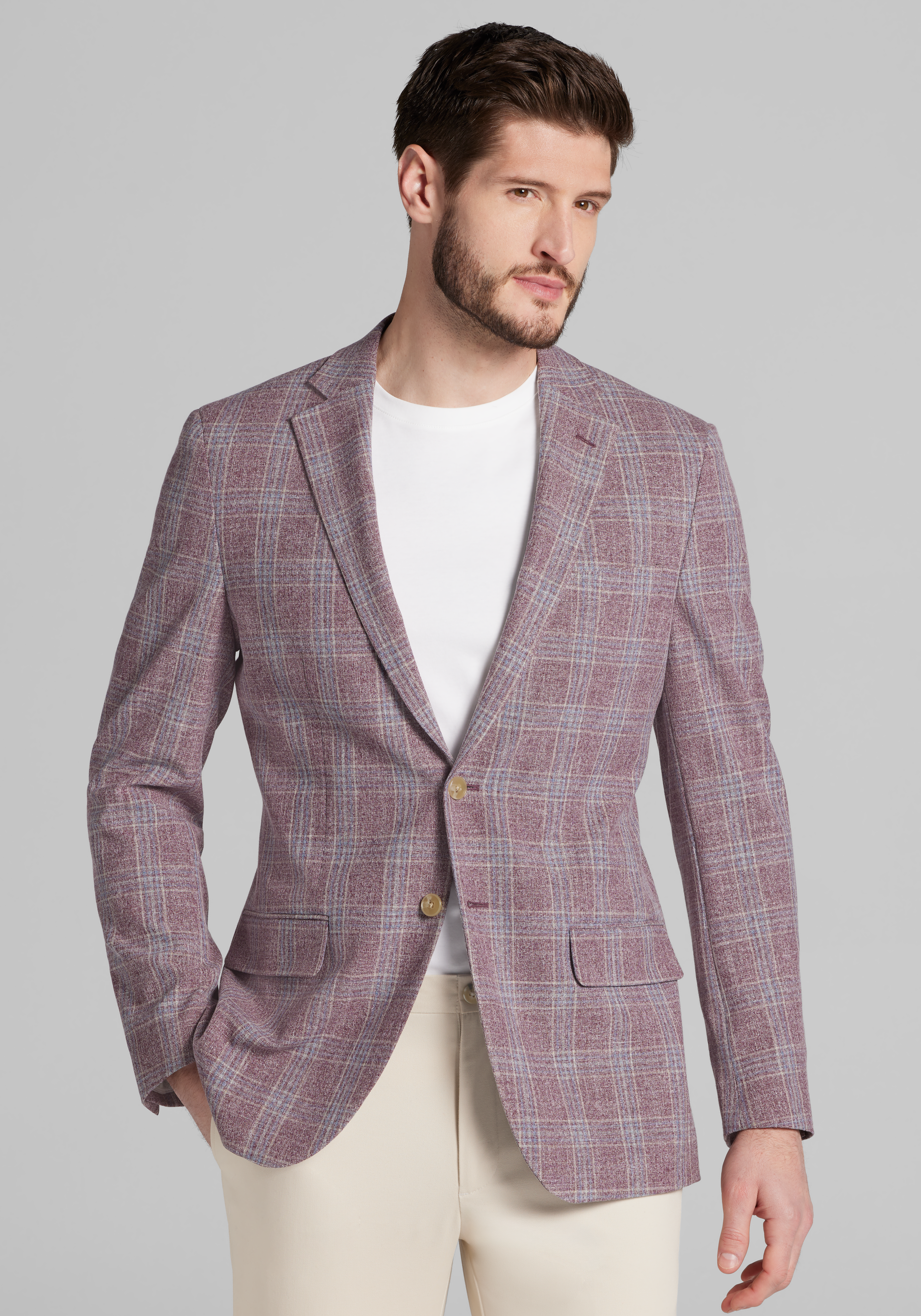 Men's Sportcoats, Jos. A. Bank Slim Fit Plaid Comfort Stretch Sportcoat - Jos A Bank