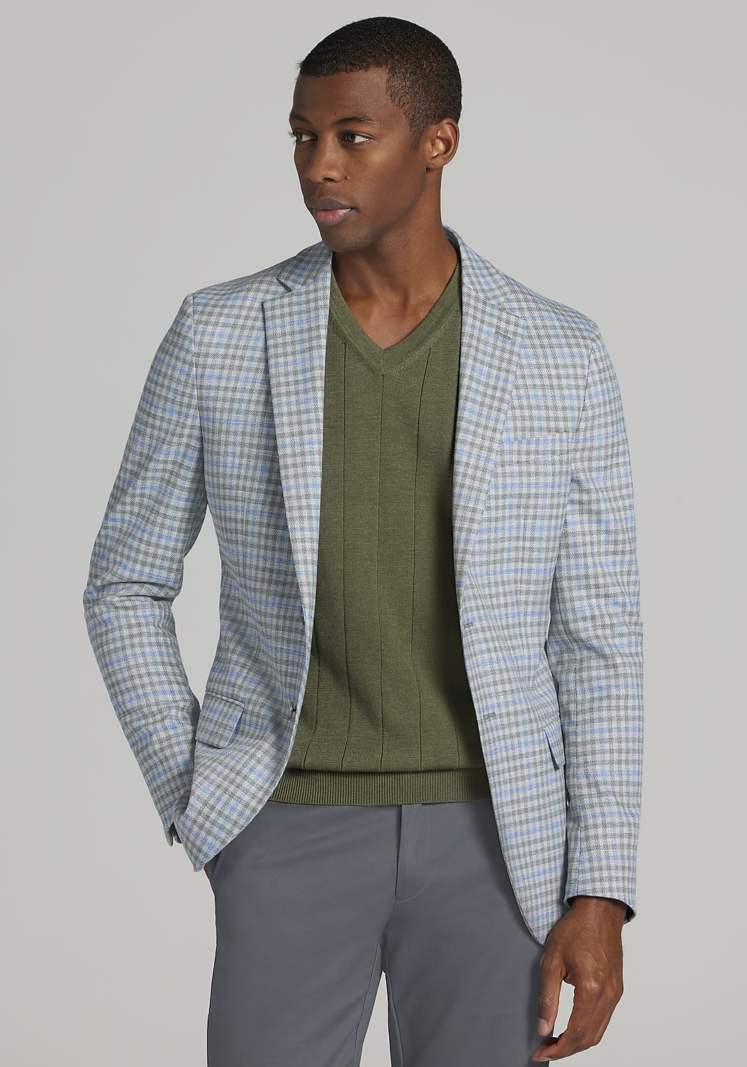 Jos. A. Bank Slim Fit Plaid Sportcoat CLEARANCE