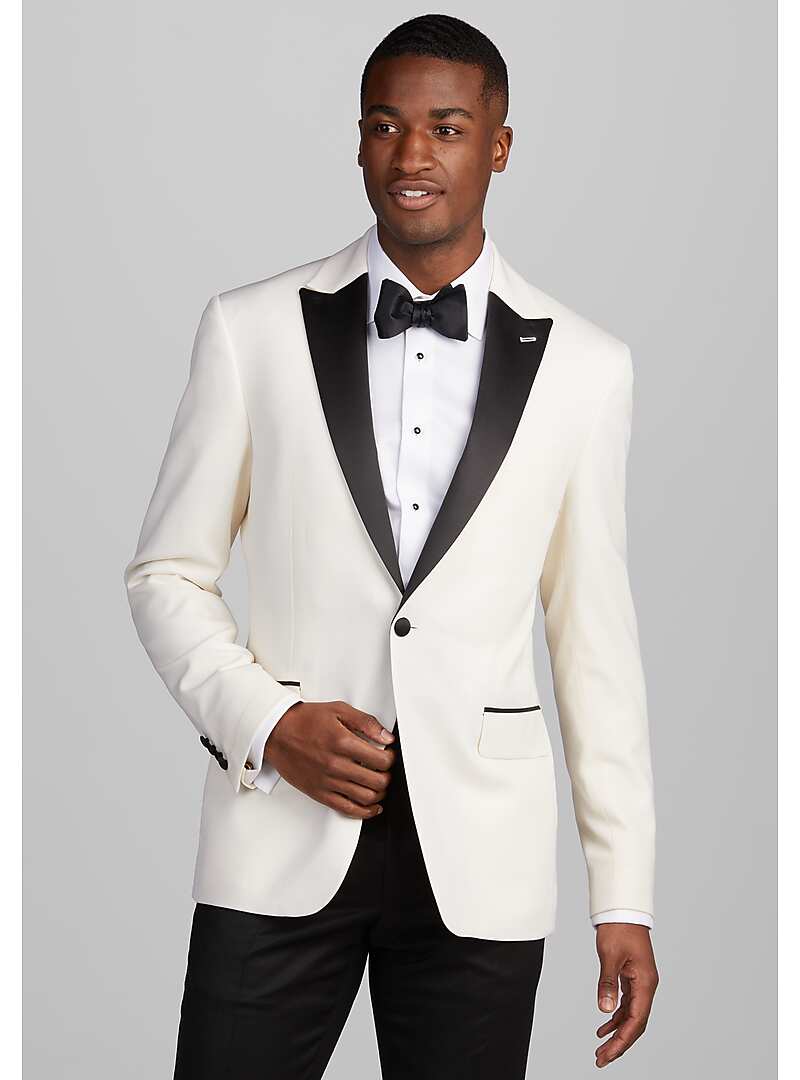 Jos. A. Bank Slim Fit Suit Separates Satin Peak Lapel Formal Coat