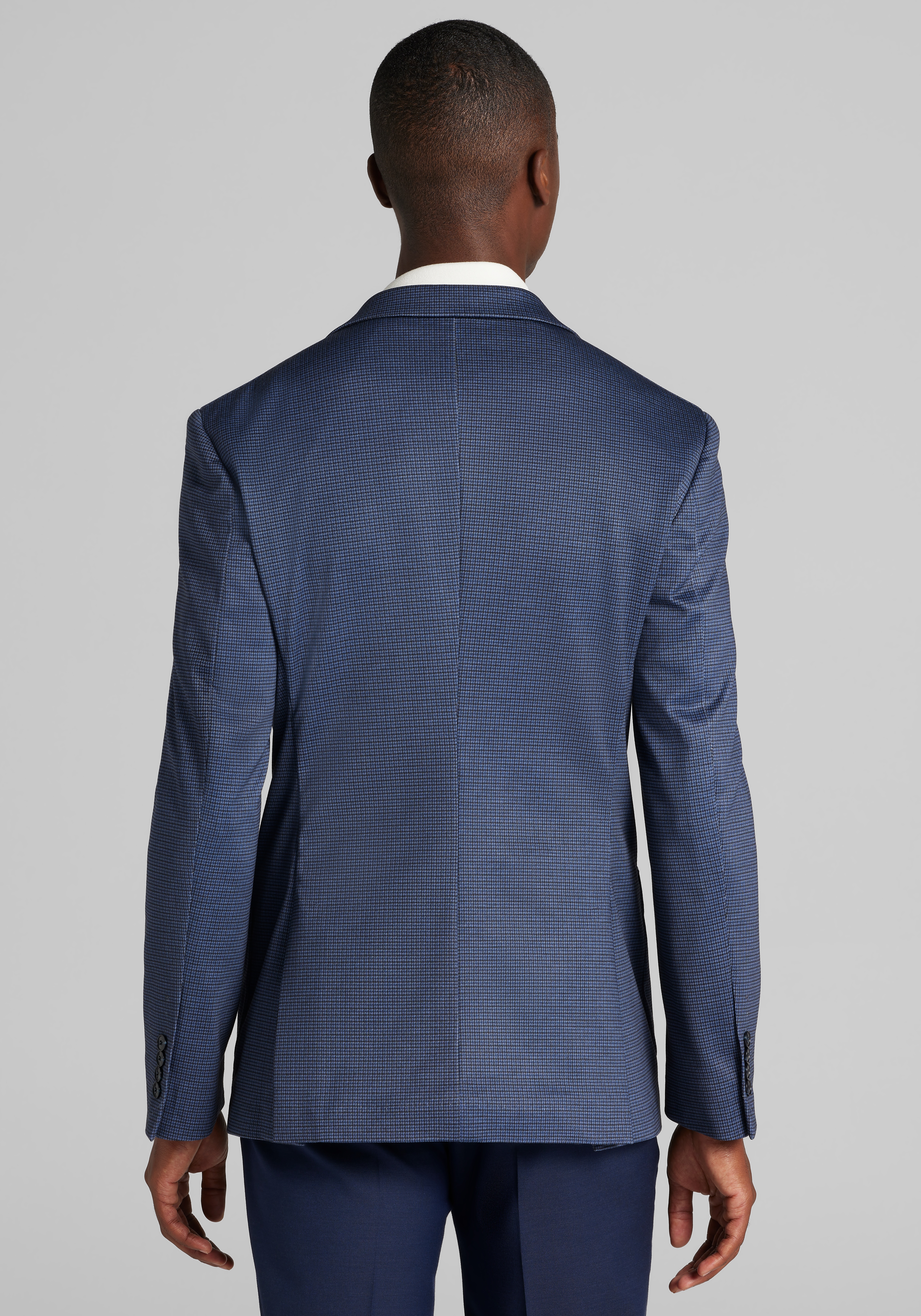 Jos. A. Bank Comfort Stretch Tailored Fit Check Knit Sportcoat