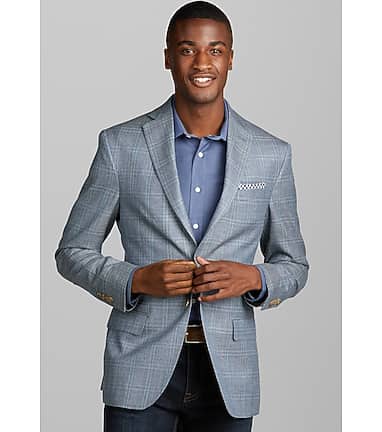 Reserve Collection Tailored Fit Textured Weave Sportcoat ...