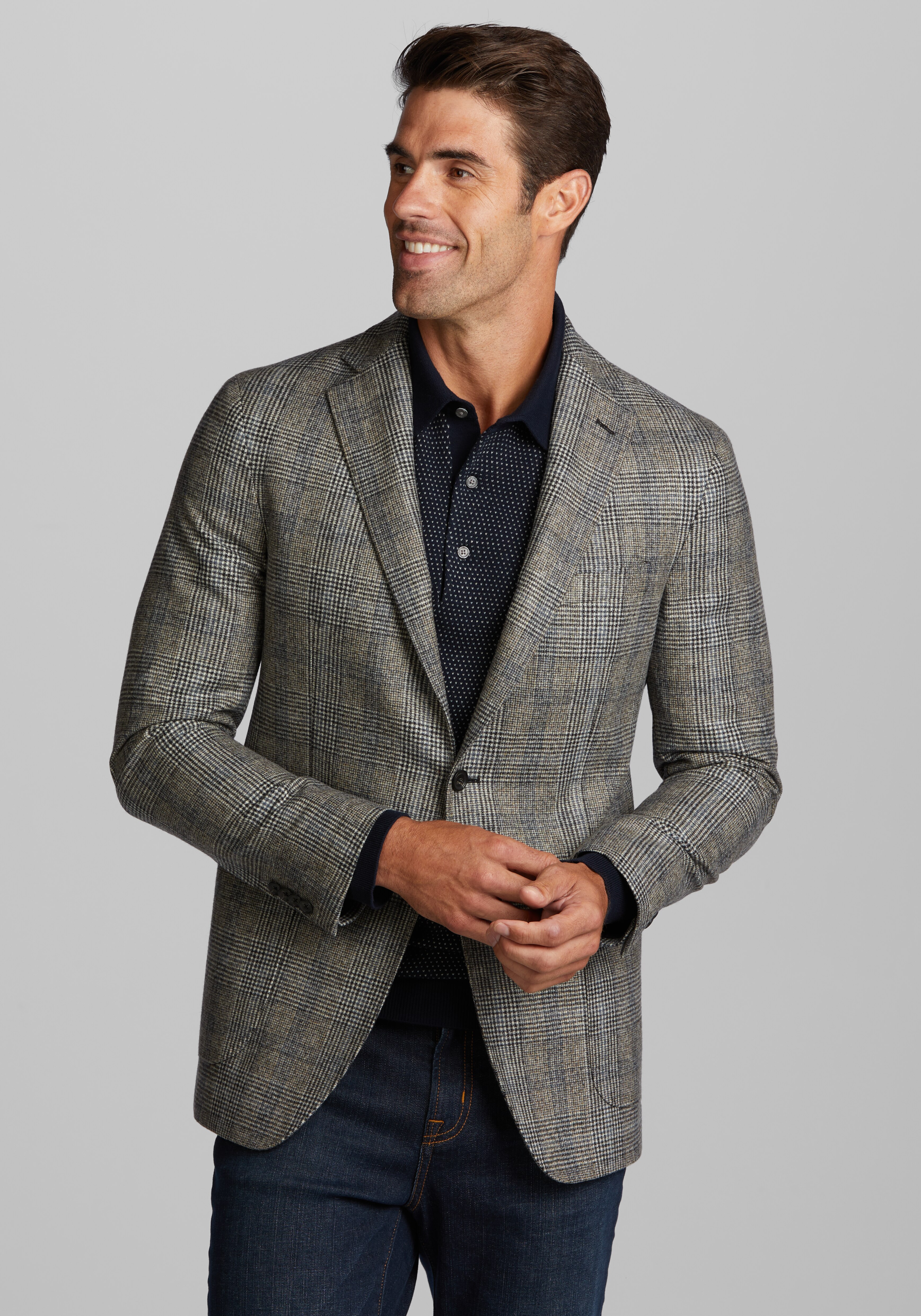 jos a bank tweed sport coat