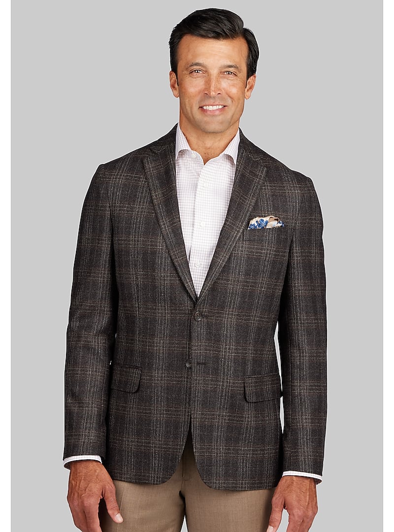 Reserve Collection Tailored Fit Plaid Sportcoat - Reserve Sportcoats ...