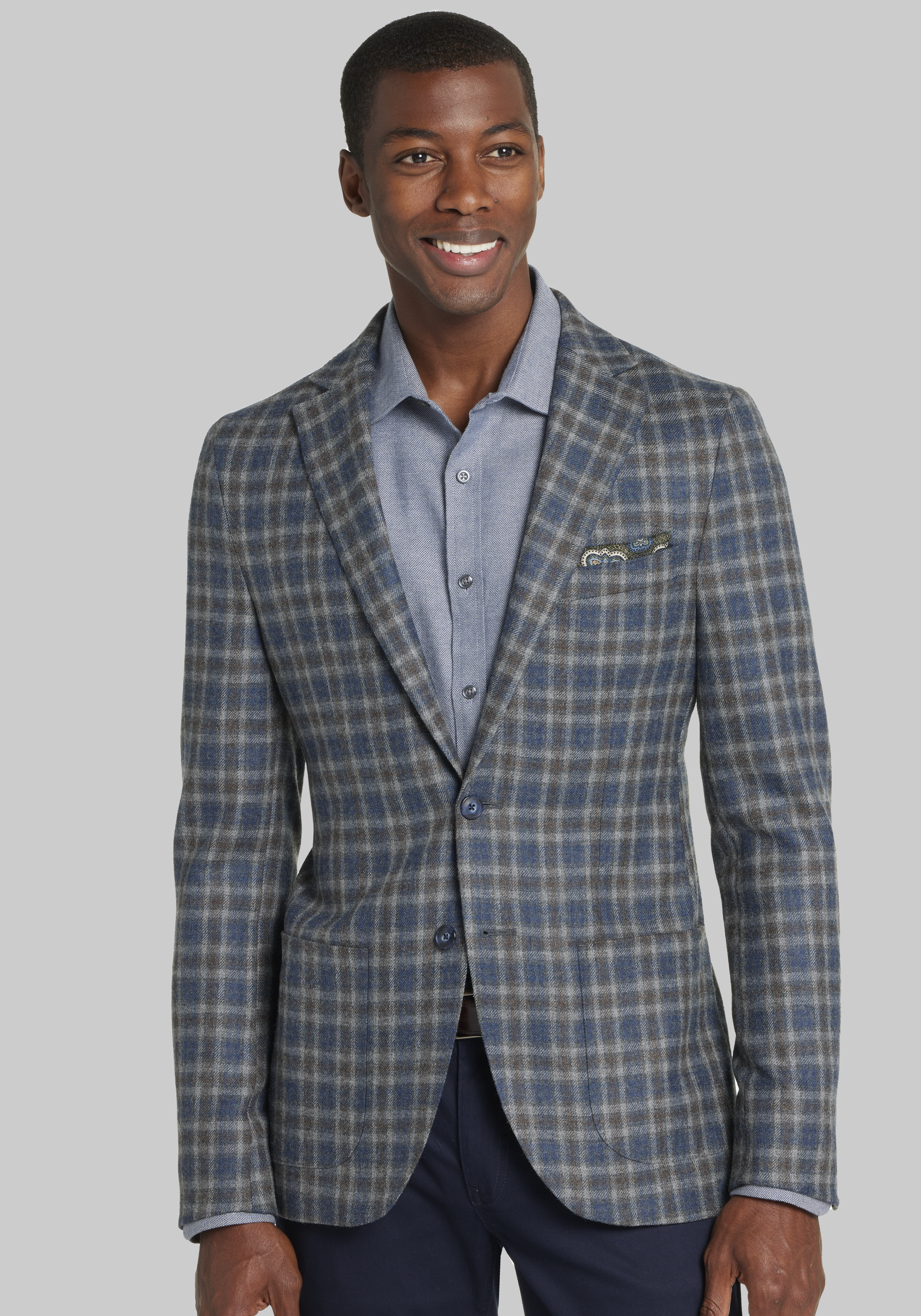 Jos. A. Bank Tailored Fit Cavalry Twill Jacket - Jos. A. Bank Sportcoats