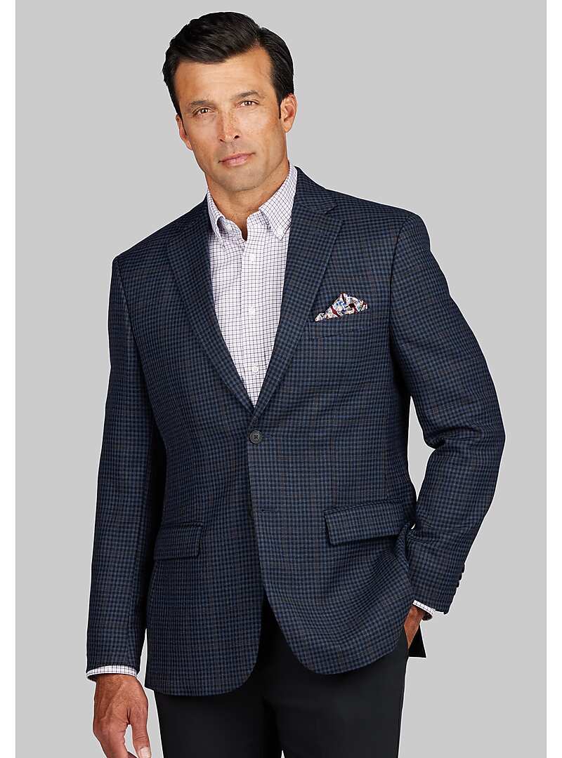 Traveler Collection Tailored Fit Windowpane Sportcoat CLEARANCE - All ...