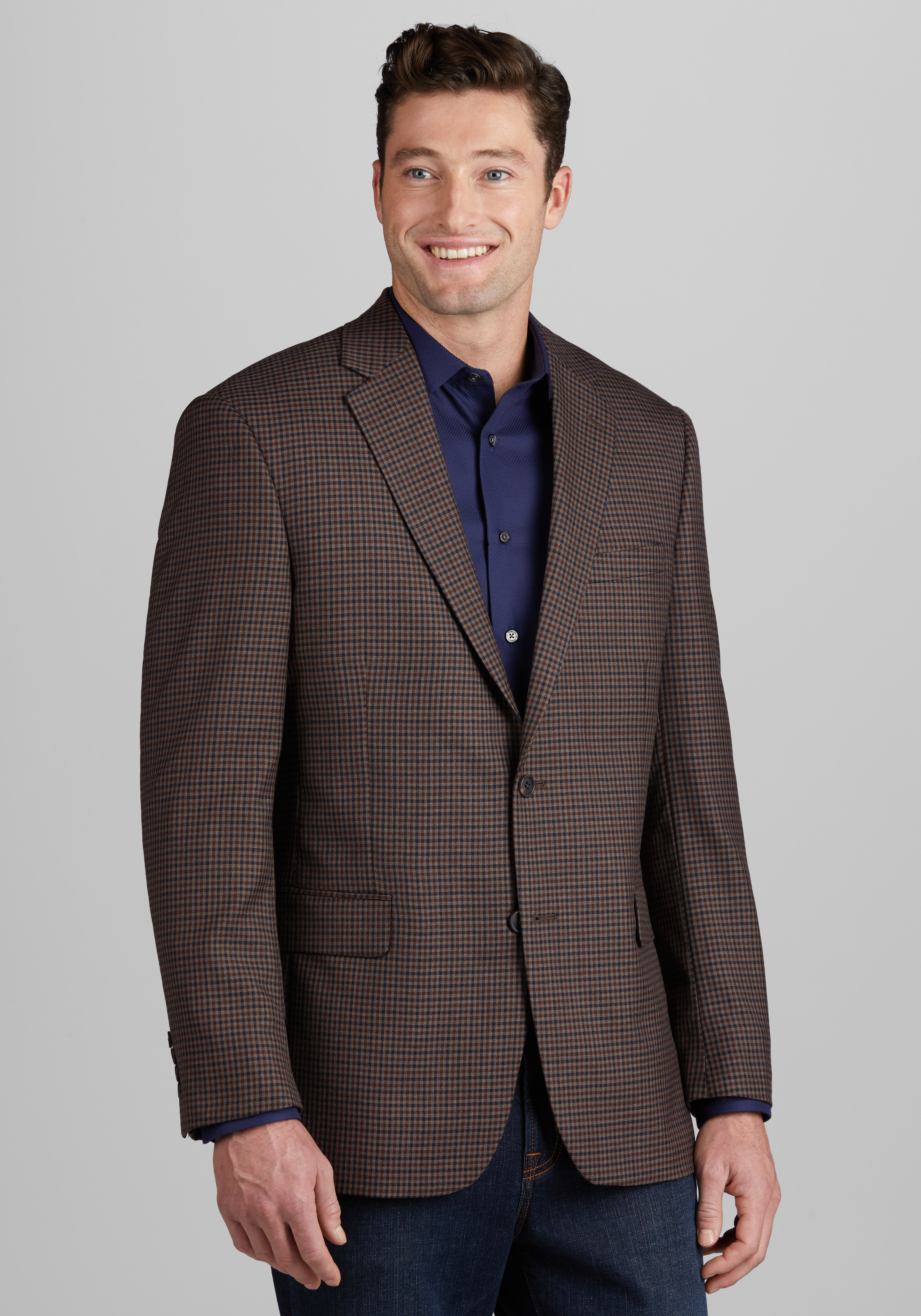 New Retro Men's Sweater Lapel Floral Long Sleeve Casual Slim fit Cardigan  Jacket 