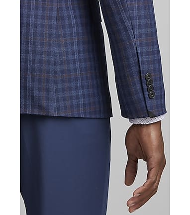 1905 Collection Tailored Fit Plaid Sportcoat CLEARANCE