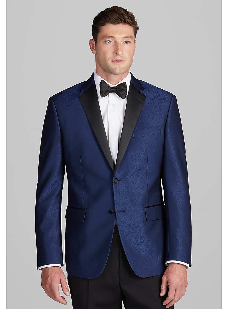 Jos. A. Bank Tailored Fit Satin Shawl Lapel Jacquard Dinner Jacket ...