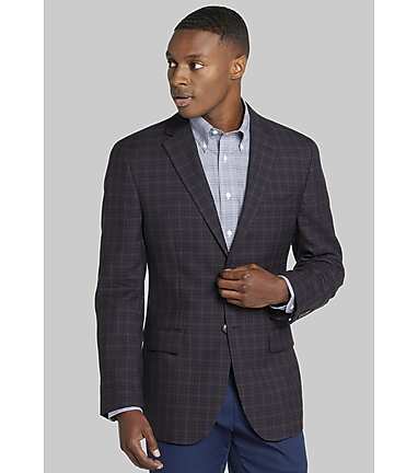 Traveler Collection Tailored Fit Check Sportcoat - Big & Tall