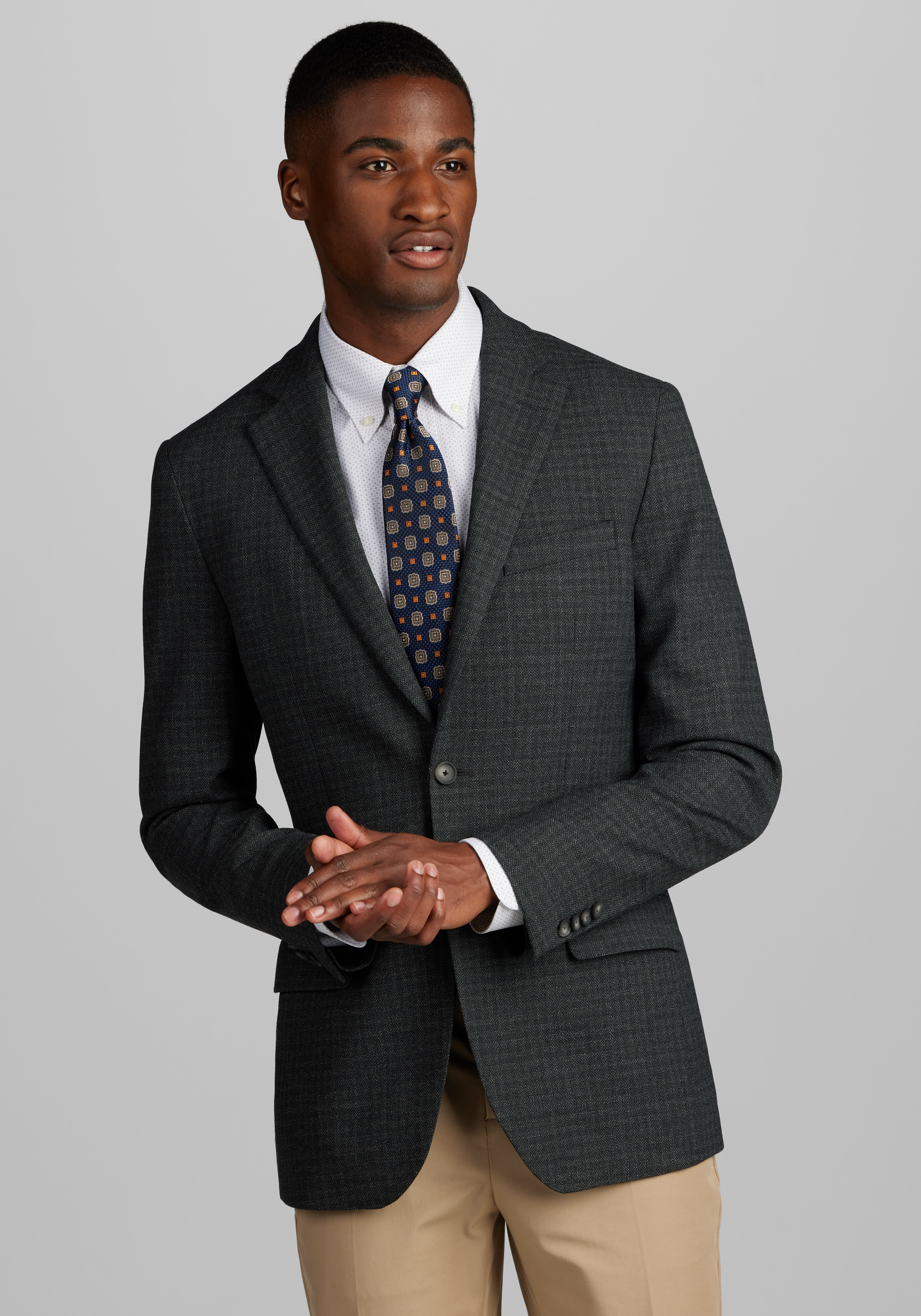 Wrinkle-Resistant Blazer - Slim Fit - BB Blue