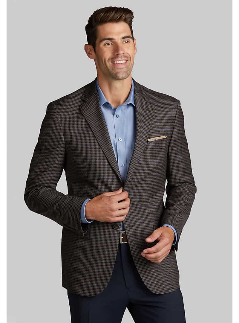Jos. A. Bank Men's Traveler Collection Tailored Fit Check Sportcoat