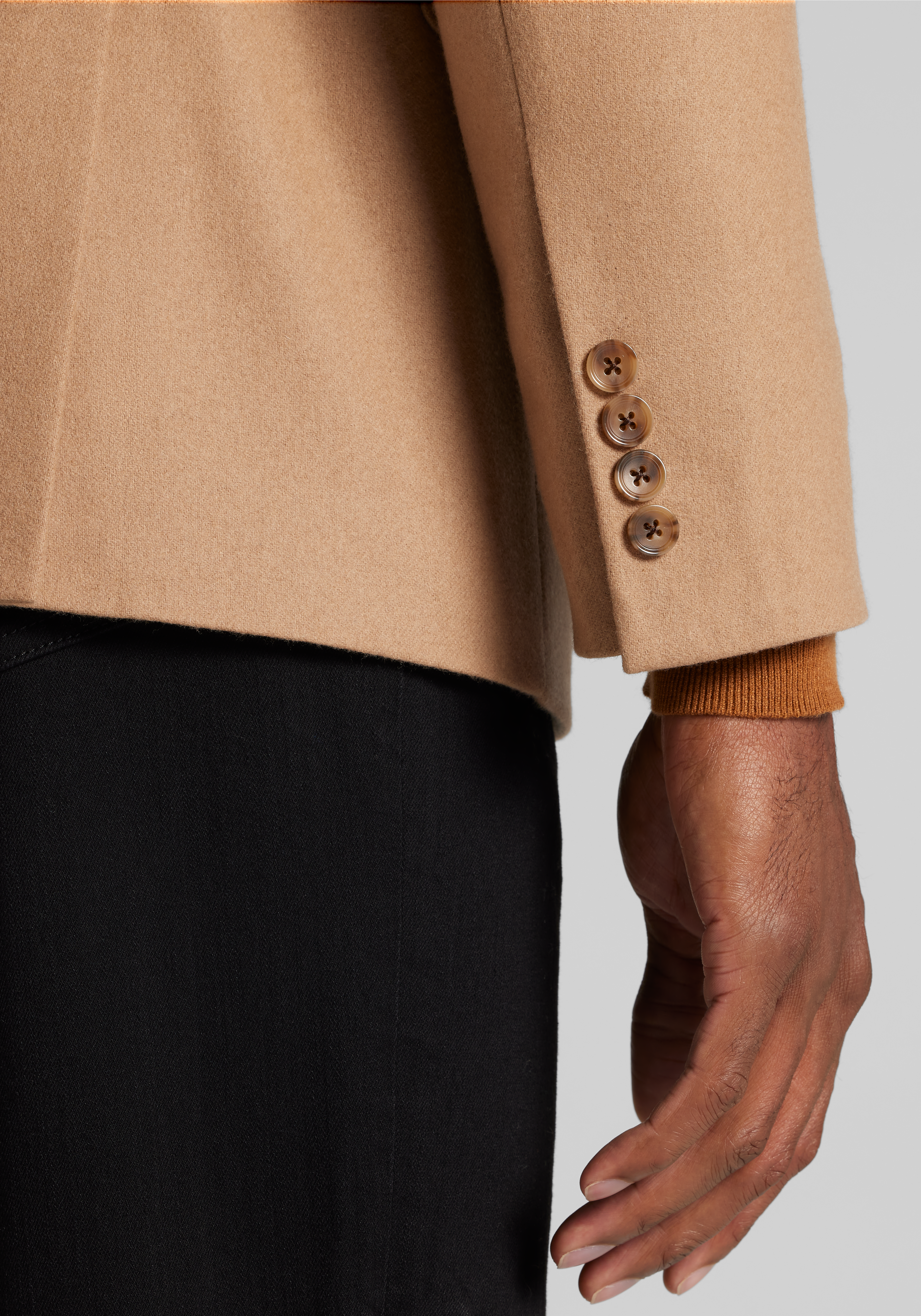 Reserve Collection Tailored Fit Solid Cashmere Blend Sportcoat CLEARANCE