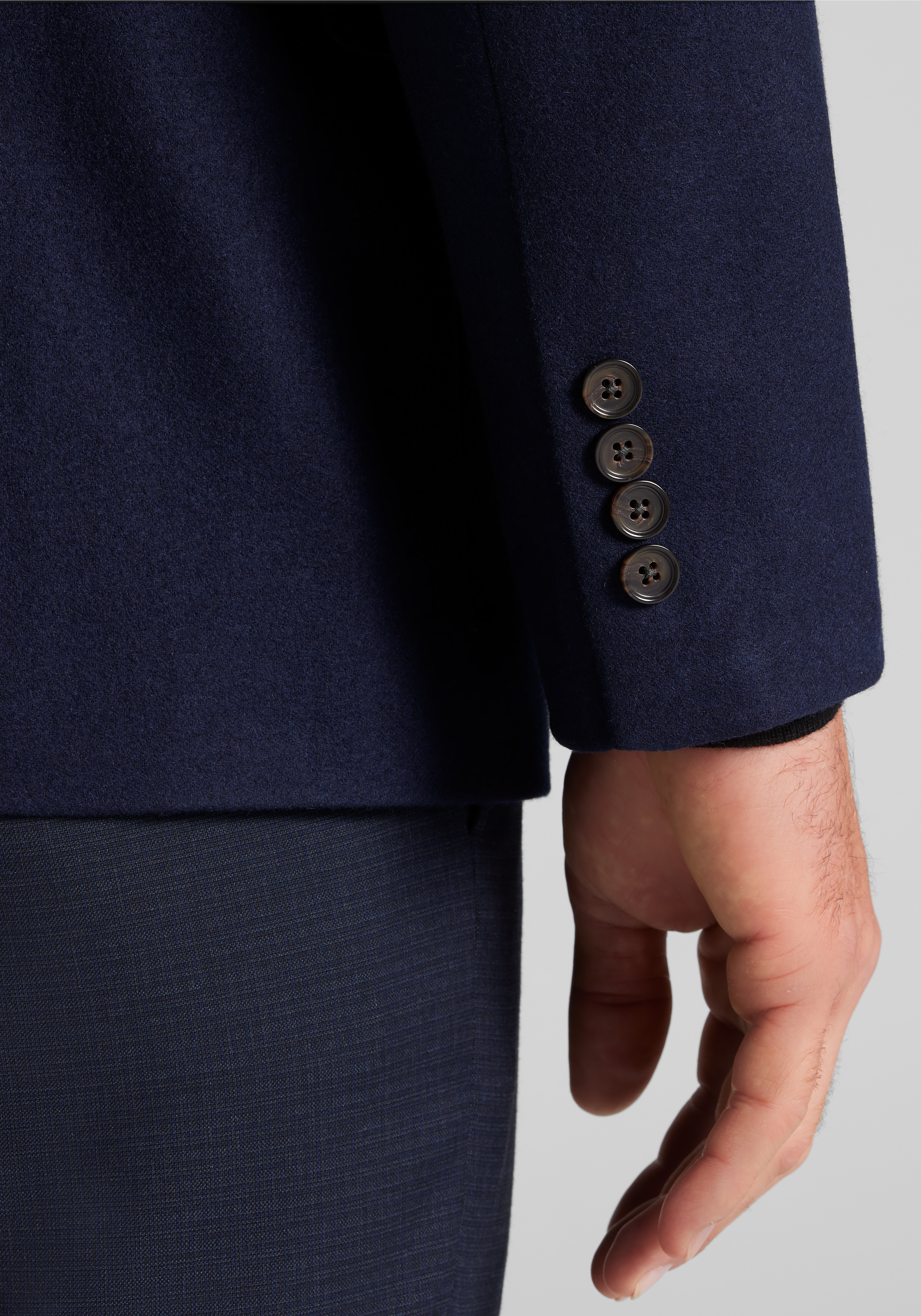 Reserve Collection Tailored Fit Solid Cashmere Blend Sportcoat - Big & Tall CLEARANCE