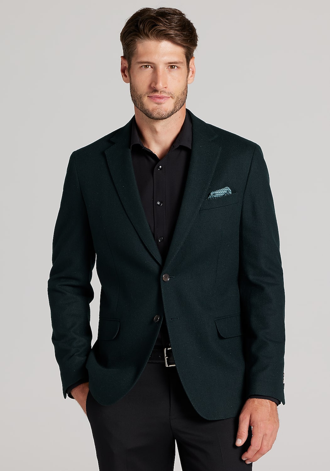 Reserve Collection Tailored Fit Solid Cashmere Blend Sportcoat CLEARANCE