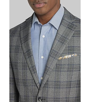 1905 Collection Tailored Fit Plaid Sportcoat CLEARANCE - All