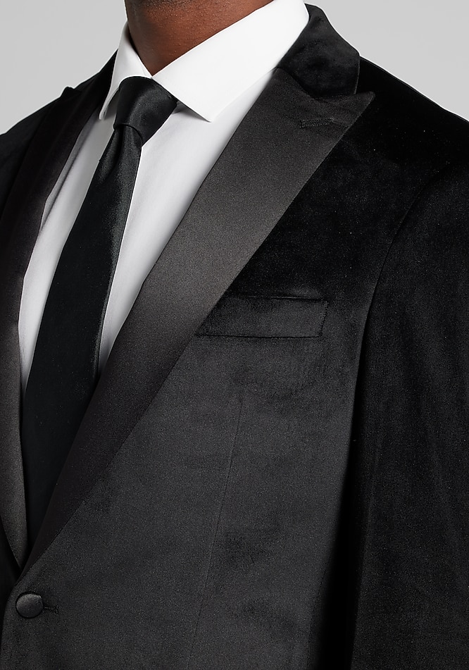Jos. A. Bank Tailored Fit Comfort Stretch Velvet Dinner Jacket