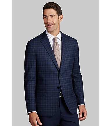 Reserve Collection Tailored Fit Windowpane Sportcoat CLEARANCE