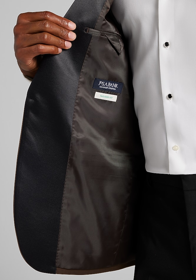 Jos. A. Bank Comfort Stretch Tailored Fit Sateen Dinner Jacket
