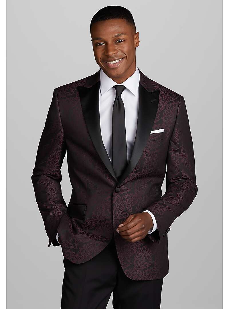 Jos. A. Bank Tailored Fit Jacquard Dinner Jacket CLEARANCE All