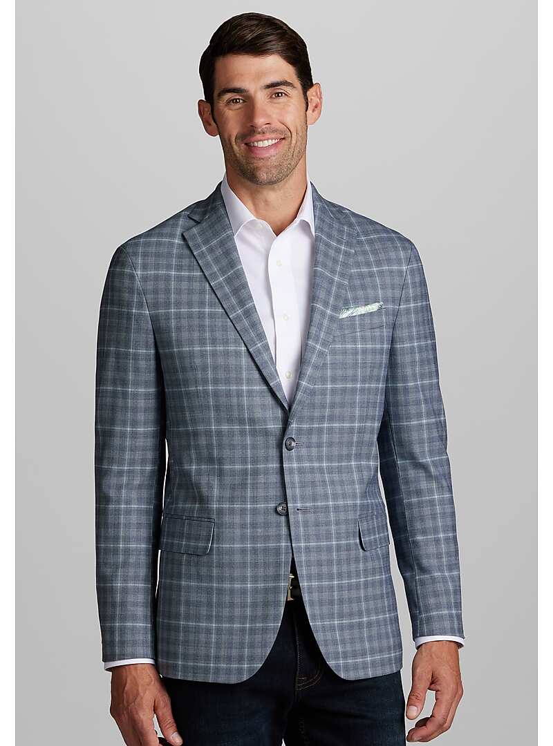 Jos. A. Bank Tailored Fit Windowpane Sportcoat CLEARANCE All