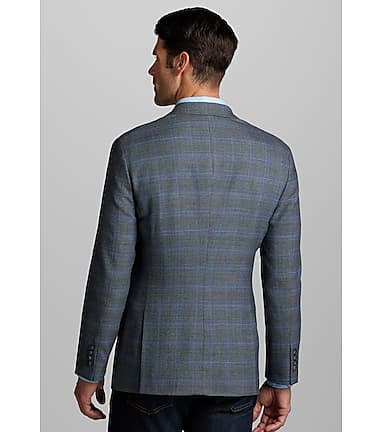 Big & best sale tall plaid blazers