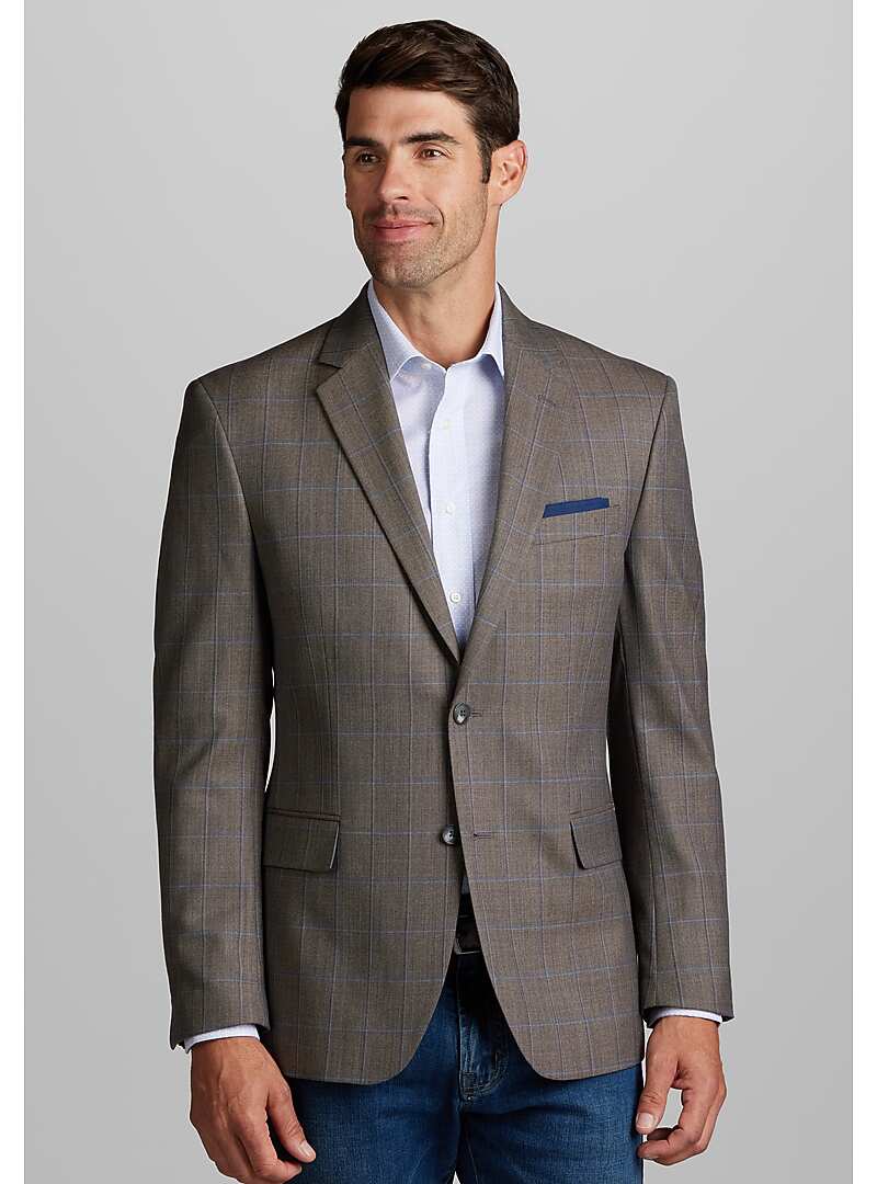 Jos. A. Bank Traditional Fit Windowpane Sportcoat Big & Tall All Big & Tall Jos A Bank