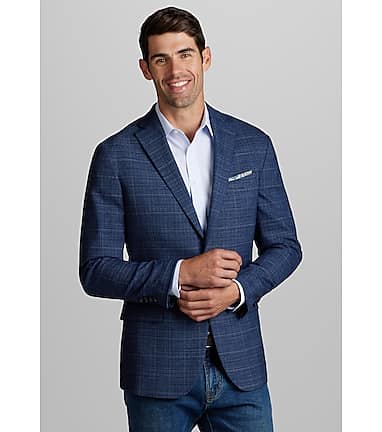 Windowpane sport clearance coat