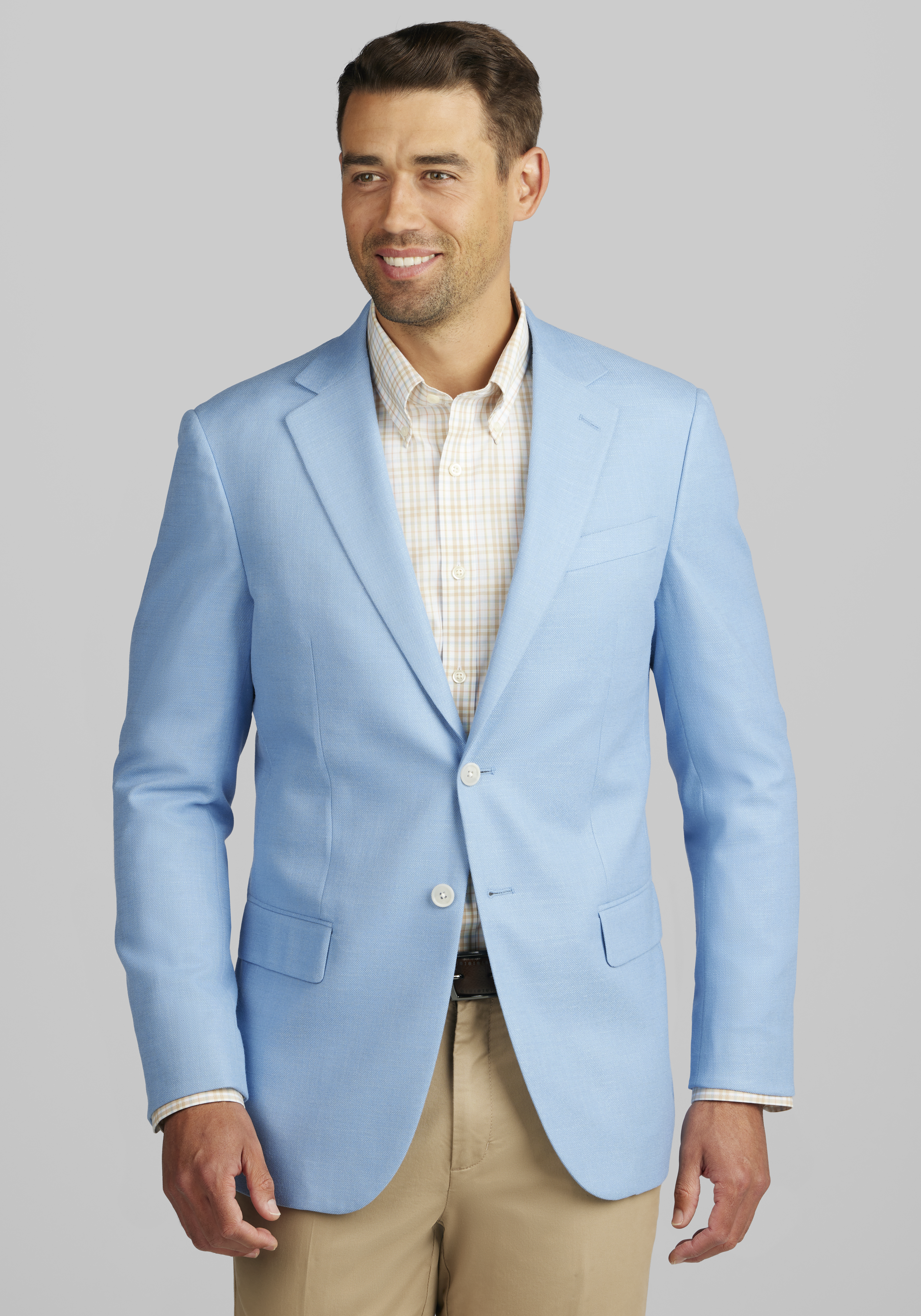 Buy Blue Check Slim Fit Suit Blazer for Men Online at SELECTED