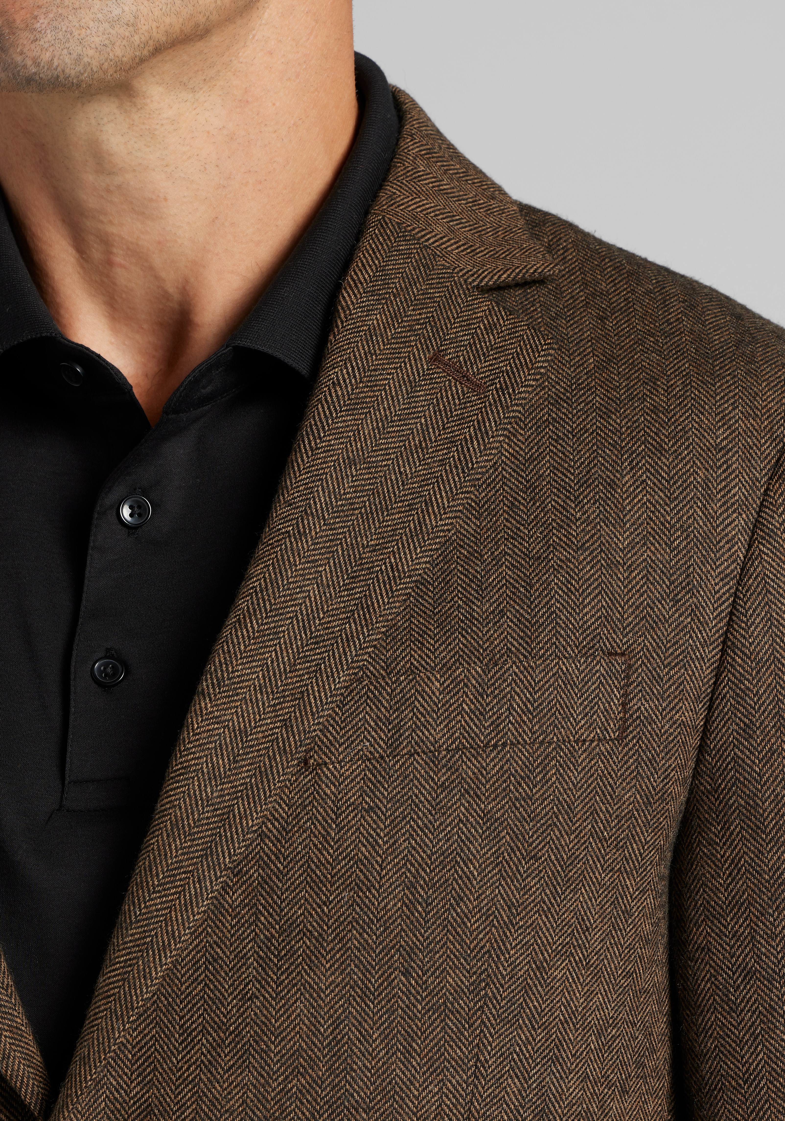 1905 Collection Tailored Fit Herringbone Sportcoat - Big & Tall CLEARANCE