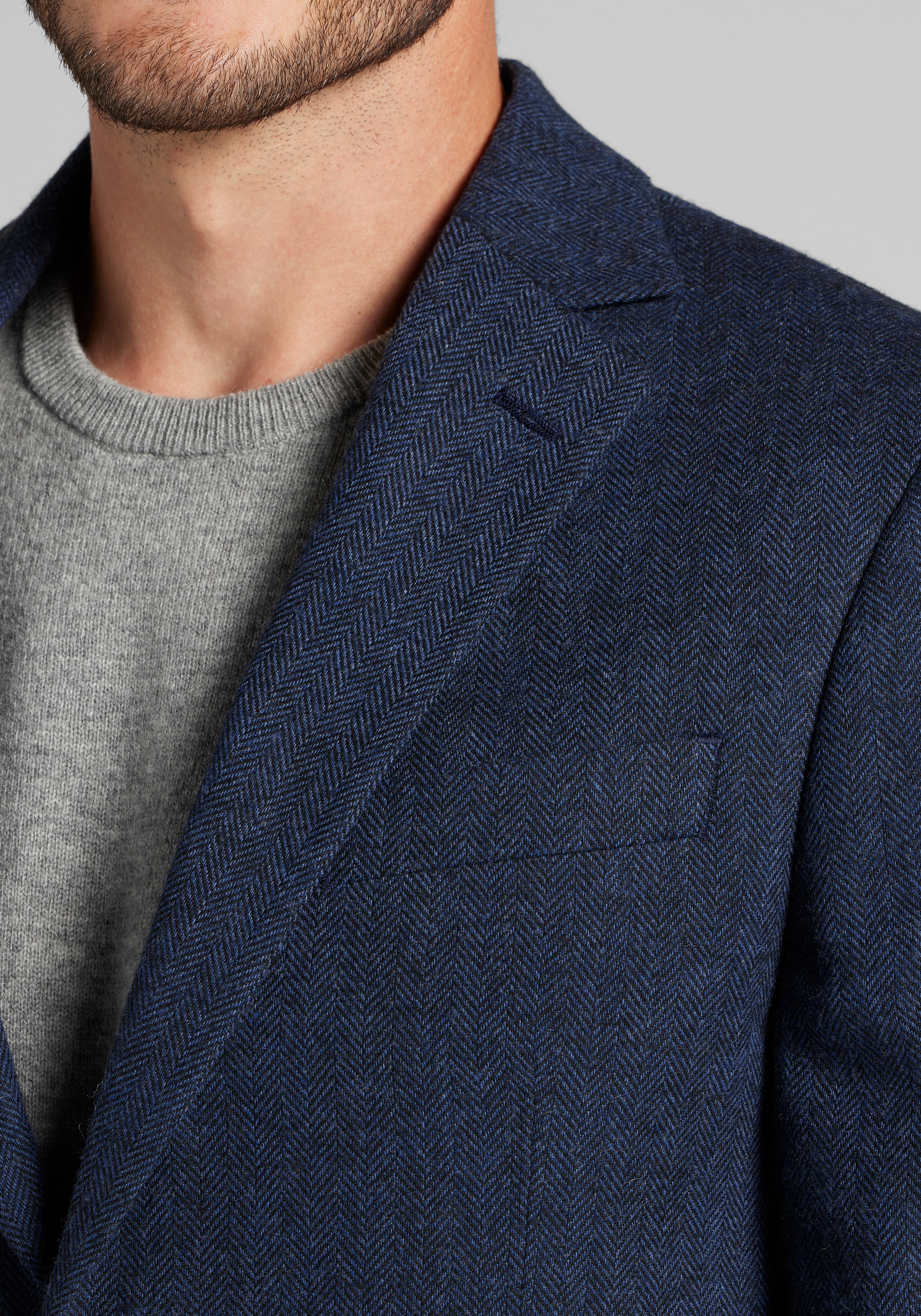 1905 Collection Tailored Fit Herringbone Sportcoat - Big & Tall CLEARANCE