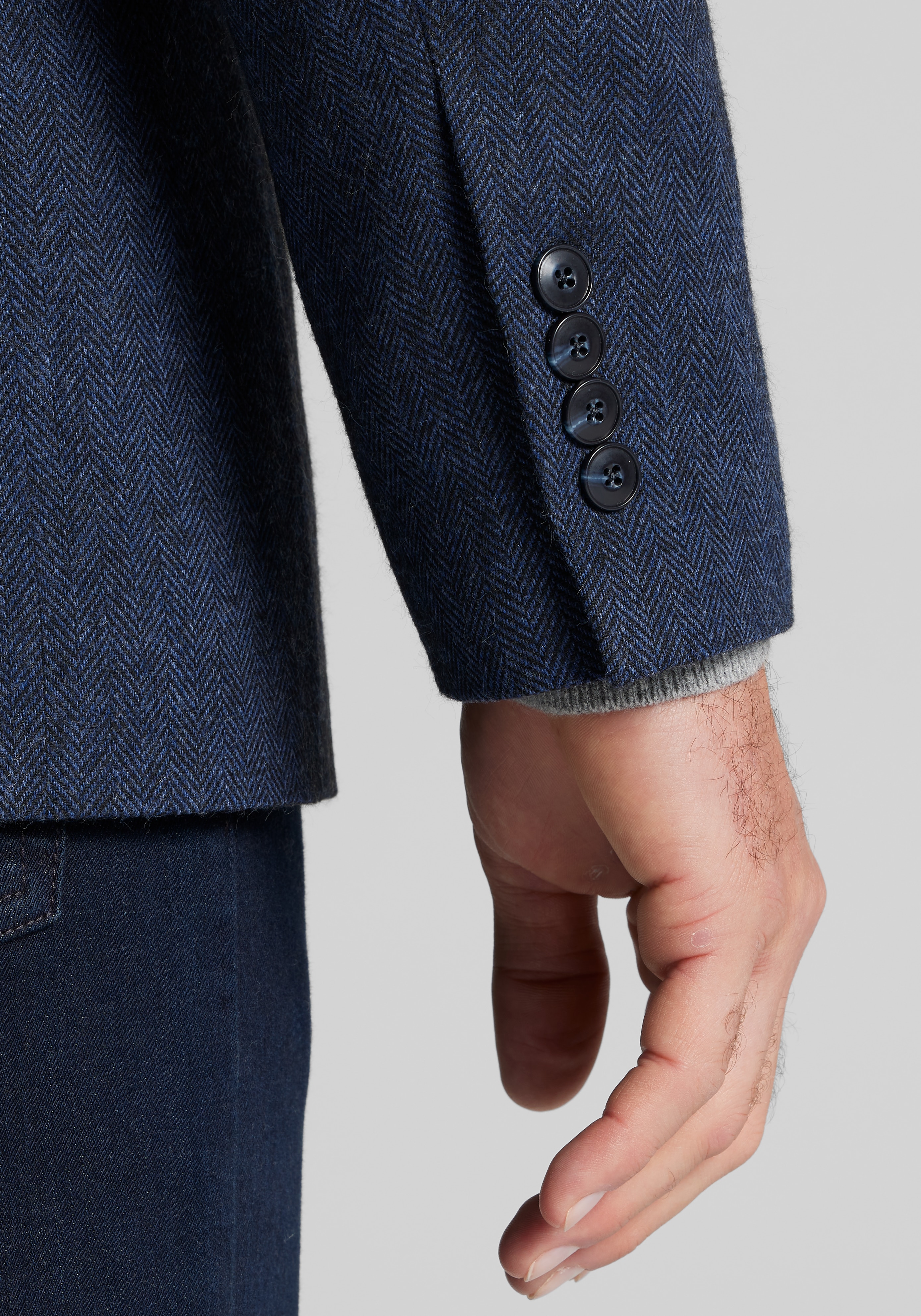 1905 Collection Tailored Fit Herringbone Sportcoat - Big & Tall CLEARANCE