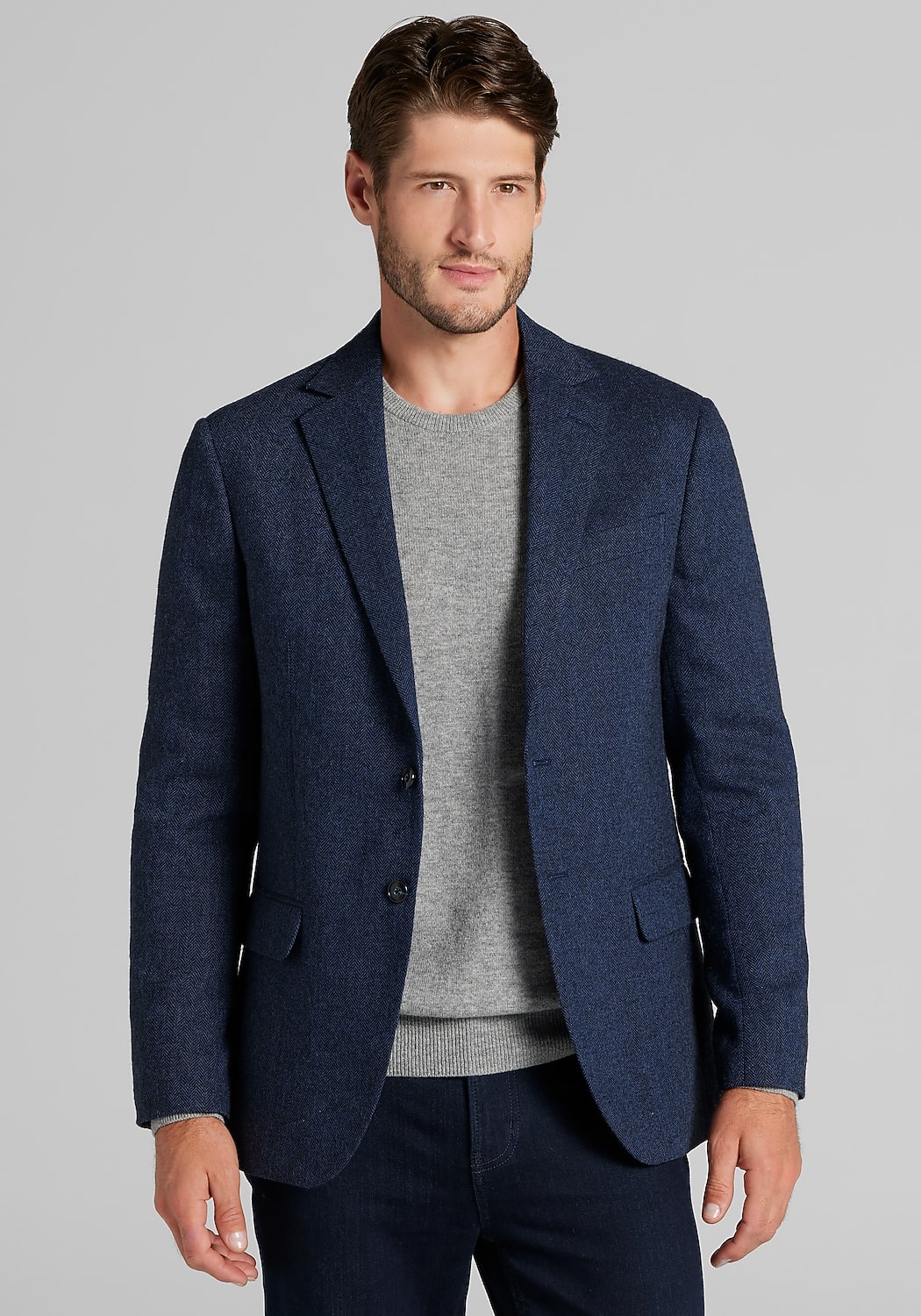 Jos. A. Bank Tailored Fit Herringbone Sportcoat - Big & Tall