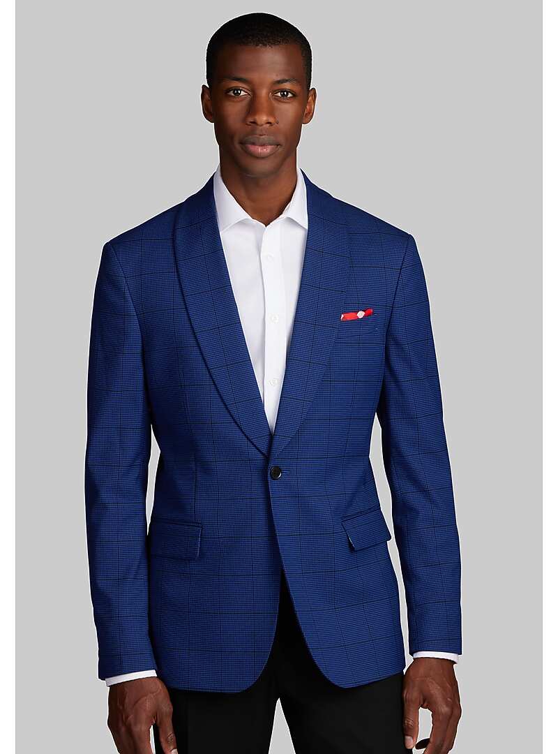 Jos. A. Bank Slim Fit Plaid Dinner Jacket CLEARANCE All Clearance