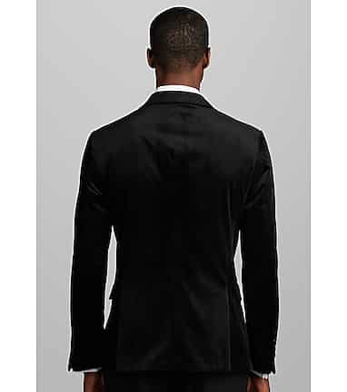 Black Slim Velvet Jacket