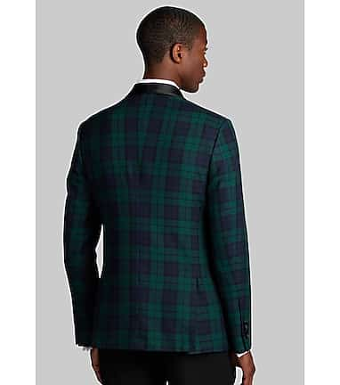 Jos. A. Bank Slim Fit Plaid Dinner Jacket CLEARANCE All