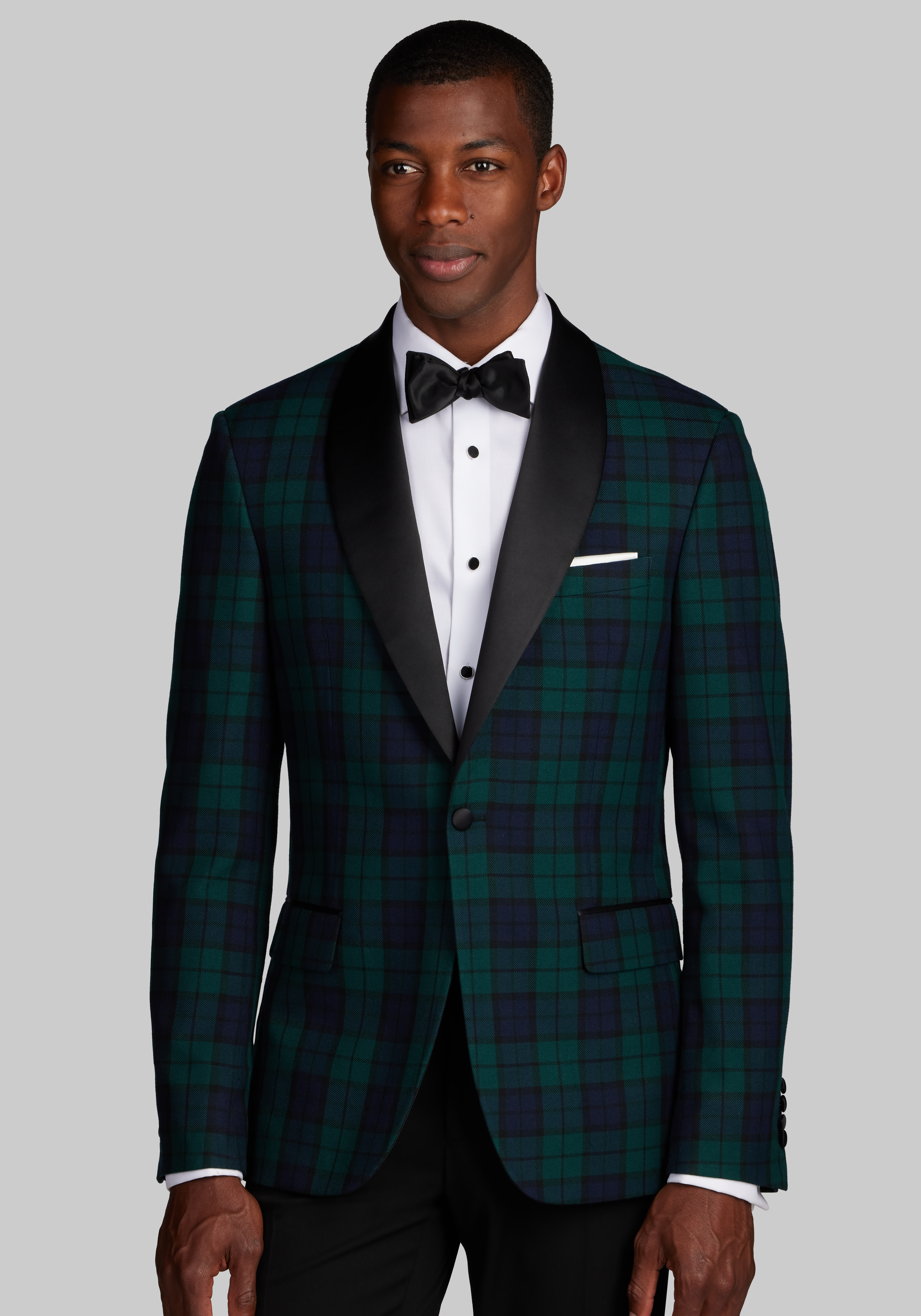 Mens tartan outlet tuxedo jacket