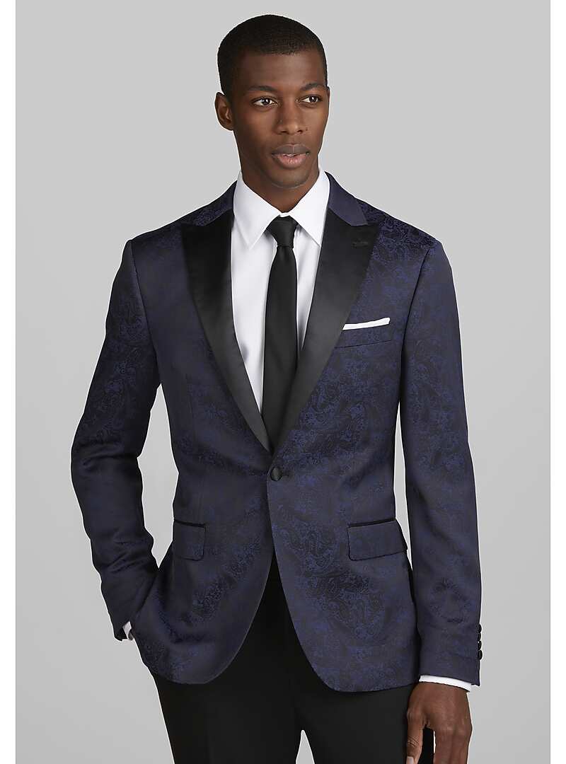 Jos. A. Bank Slim Fit Textured Floral Formal Dinner Jacket CLEARANCE