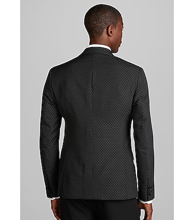 Reserve Collection Tailored Fit Pin Dot Dinner Jacket CLEARANCE