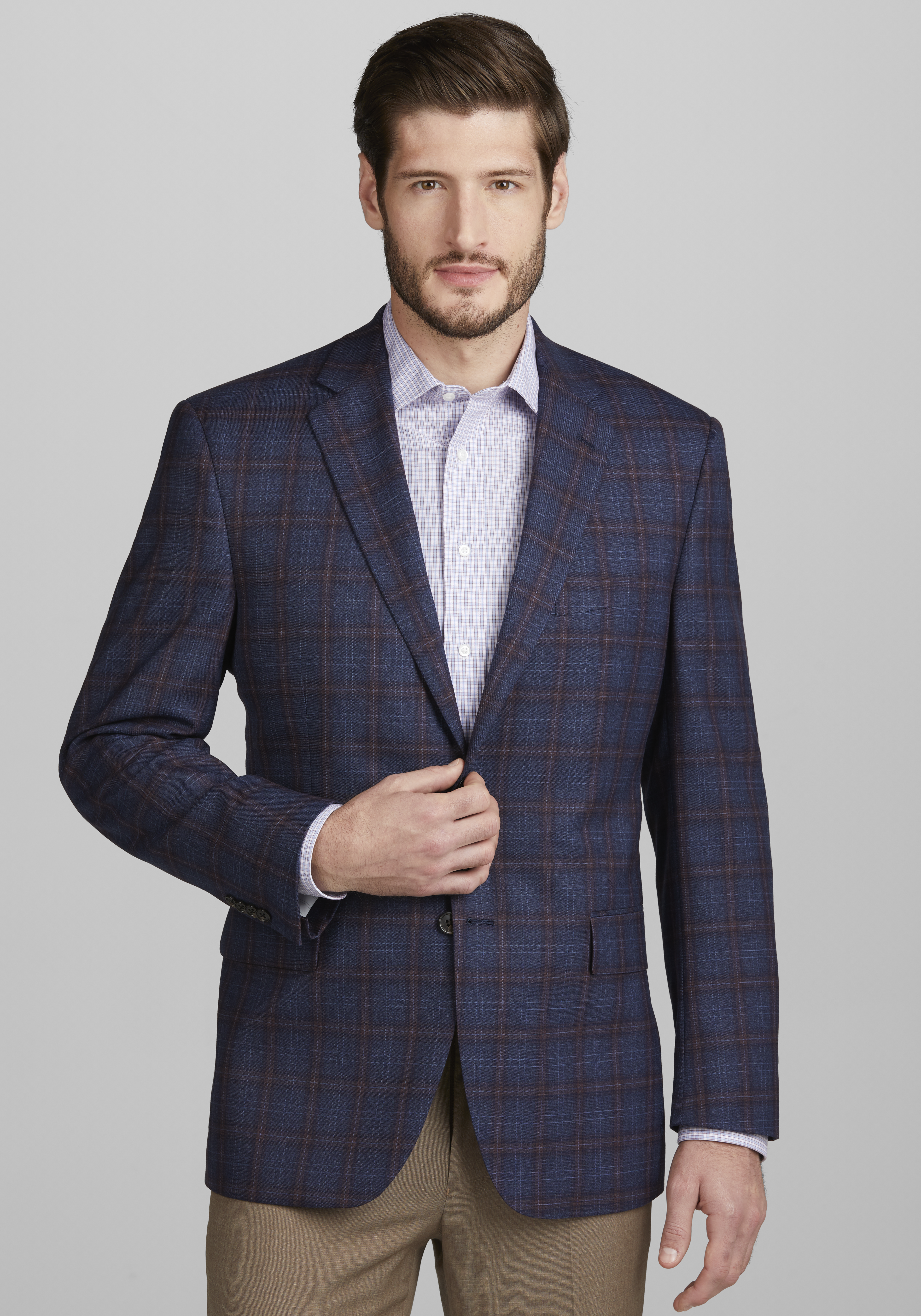 Grey Open Weave Sport Coat