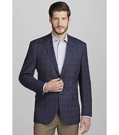 Plaid shirt hotsell with sport coat