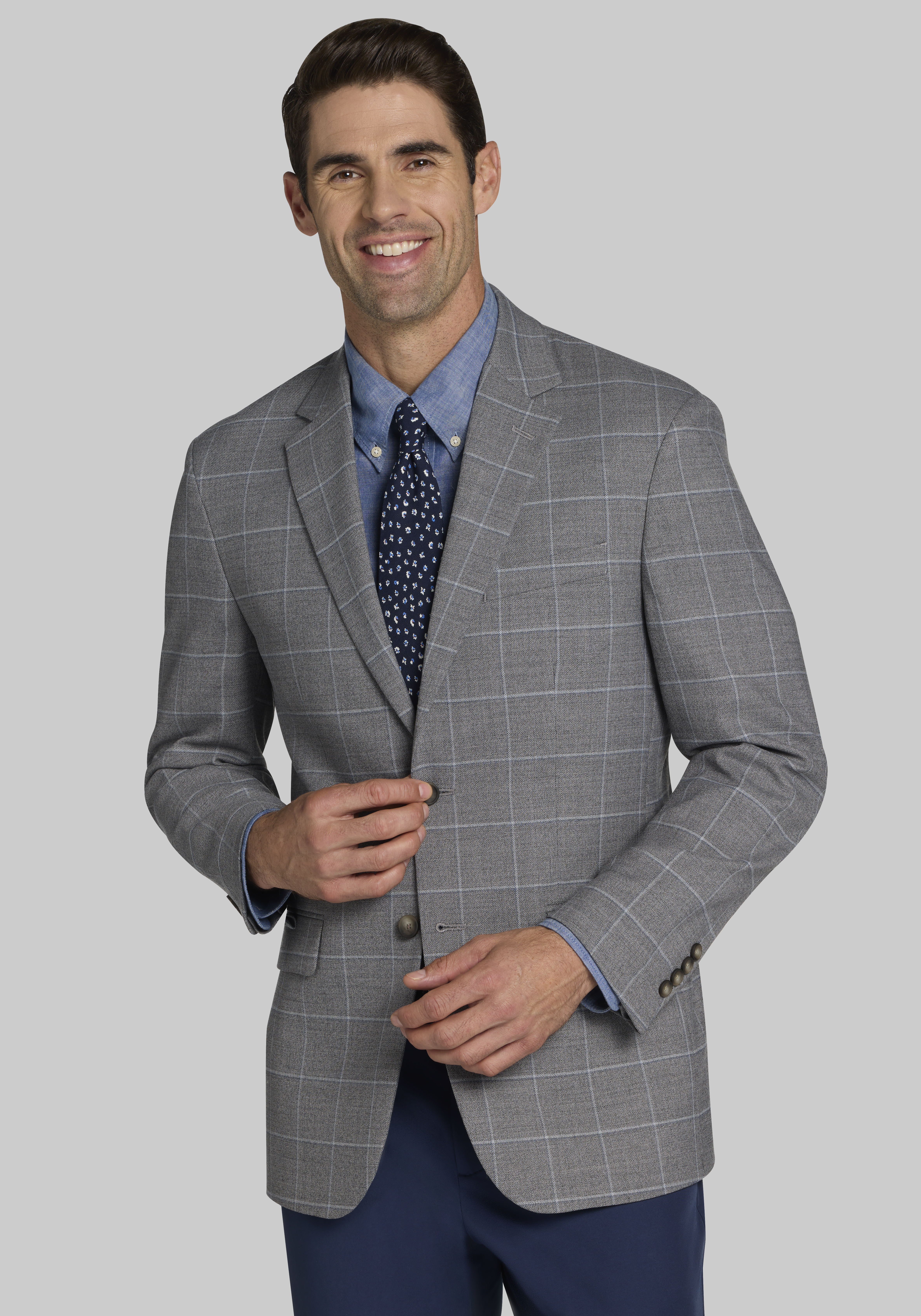 Grey Open Weave Sport Coat